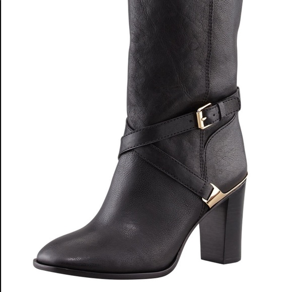 Tory Burch Shoes - Tory Burch Leather Livingstone Riding Boot - 37